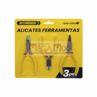 Kit com 3 Alicates BOM-3703 - Bomder