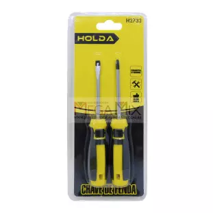 Kit de Chaves de Fenda e Phiips 2 Peças H2733 - Holda