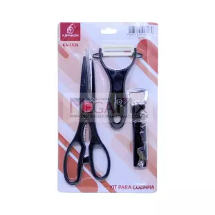 Kit para Cozinha 3 Peças KA-1526 - Kapbom