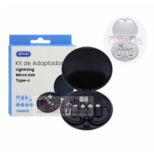 Kit de Adaptadores USB/USB-C/Micro USB (V8)/Iphone KP-HM008 - Knup