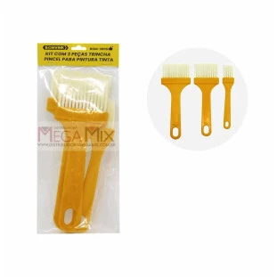 Kit com 3 Pincéis Multifuncional 1''/3''/8'' BOM-3605 - Bomvink