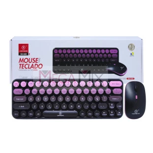 Kit Teclado e Mouse sem Fio KA-668 E - Kapbom