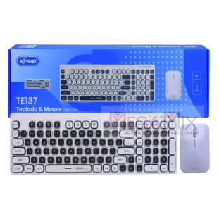 Kit Teclado e Mouse sem Fio KP-TE137 - Knup