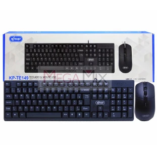 Kit Teclado e Mouse c/Fio USB KP-TE149 - Knup
