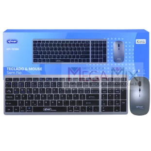 Kit Teclado e Mouse sem Fio Bluetooth Recarregável KP-TE150 - Knup