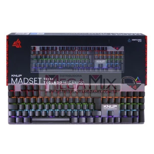 Teclado Gamer Mecânico USB RGB KP-TE151 - Knup