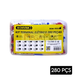 Kit Terminal Elétrico 280 Peças BOM-5513 - Bomvink