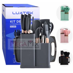 Kit Utensílios de Silicone para Cozinha 19 Peças LCC-2337 - Luatek 