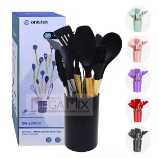 Jogo Utensílios de Cozinha com 12 Pçs (Silicone) ON-LD005 - Onistek