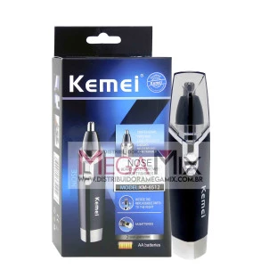 Mini Aparador de Pelos à Pilha KM-6512 - Kemei 