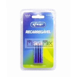Pilha AAA Recarregável c/2 1100mAh KP-2800AAA - Knup