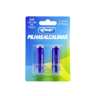 Pilha Alcalina AA c/2 KP-2900AA - Knup