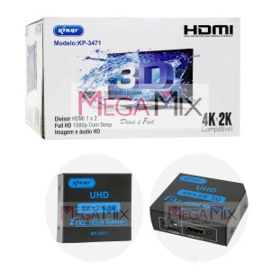 Divisor Splitter Hdmi 1X2 KP-3471 - Knup