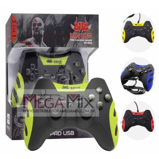 Controle Com Fio 2 em 1 PC / PS3 Kp-4040 - Knup