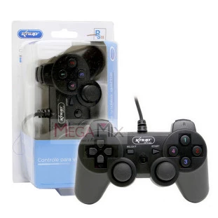 Controle para PS3/PC com fio KP-4123A+ Knup
