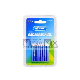 Pilha AAA Recarregável c/4 1100mAh KP-4800AAA - Knup