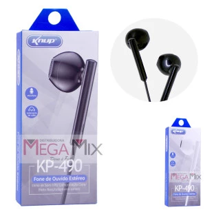 Fone de Ouvido com Microfone KP-490 - Knup