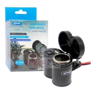 Carregador de Celular para Moto com Acendedor KP-572