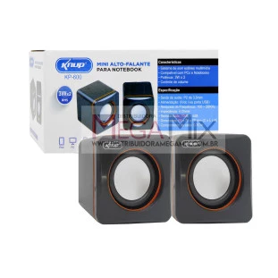 Mini Caixa de Som para PC/Notebook 6W KP-600 - Knup