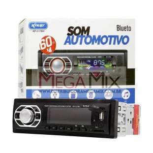 Som Automotivo com Bluetooth KP-C17BH - Knup