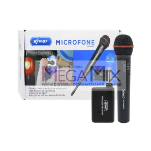 Microfone 2 em 1 (com fio e sem fio)  KP-M0005 - Knup