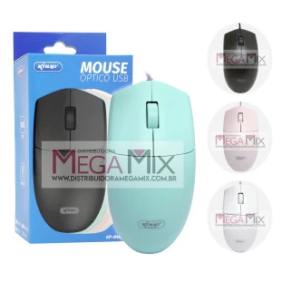 Mouse Óptico com fio USB 1000DPI KP-MU009 - Knup