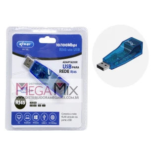 Adaptador USB de Rede HB-T66 10/100Mbps - Knup