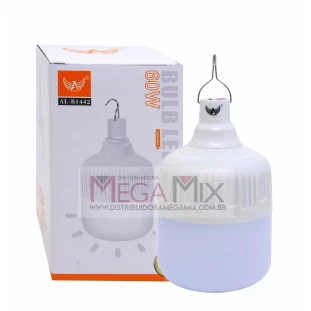  Lâmpada de Emergência Recarregável 60W AL-B1442 - Altomex