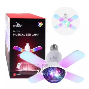 Lâmpada LED RGB Bluetooth 24W D-LY01 - Grasep