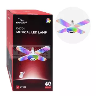 Lâmpada LED RGB Bluetooth 40W D-LY04 - Grasep
