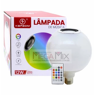 Lâmpada LED RGB Bluetooth 12W KA-L5 - Kapbom