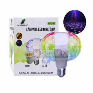 Lâmpada Dupla Giratória LED RGB XC-LL-01 - Xcell