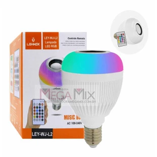 Lâmpada Led RGB Bluetooth LEY-WJ-L2 - Lehmox