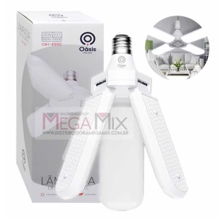 Lâmpada LED Dobrável Pétalas 25W OIH-4950 - Oásis