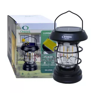 Lampião LED Solar Recarregável ON-LT035 - Onistek
