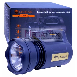 Lanterna de Led Recarregável 100W LT-8626 - Lintian