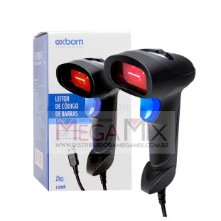 Leitor de Código de Barras com fio LCB-180 - Exbom