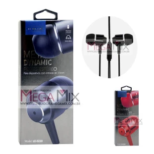 Fone de Ouvido com Microfone LE-0210 - Lelong