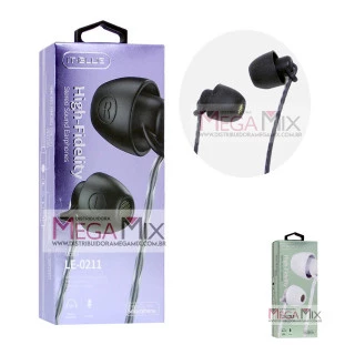 Fone de Ouvido Com Microfone LE-0211  - Lelong