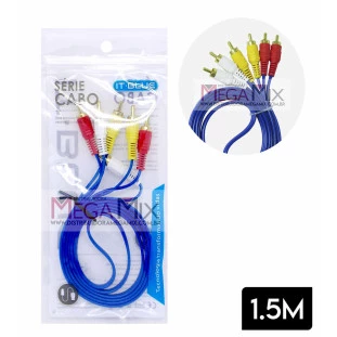 Cabo RCA + RCA 1.5M LE-1013 - It-Blue