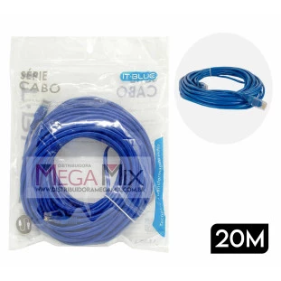 Cabo de Rede RJ45 20M LE-306 - It-Blue