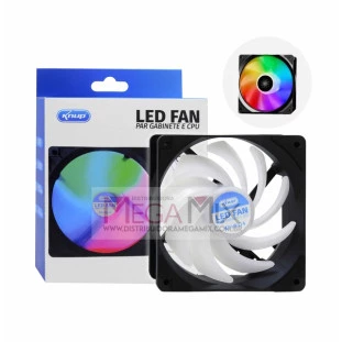 Cooler para Gabinete e CPU com LED Fan 1500RPM KP-VR314 - Knup