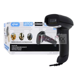 Leitor de Código de Barras com fio KP-1027 - Knup