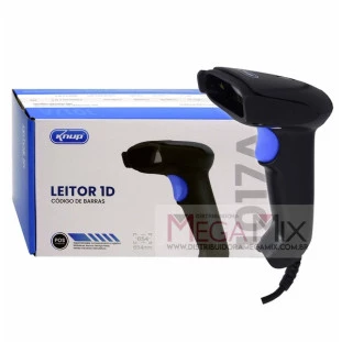Leitor de Código de Barras e Boletos com Fio  KP-1017A - Knup
