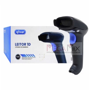 Leitor de Código de Barras e Boletos sem Fio  KP-1018A - Knup