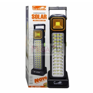 Luminária de Emergência Solar 39 LED's 30W EL-2715 - Eletromex