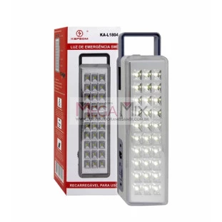 Luminária de Emergência 30 LED's  KA-L1804 - Kapbom
