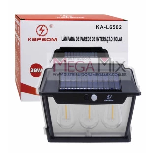 Luminária de Parede Solar 38W KA-L6502 - Kapbom