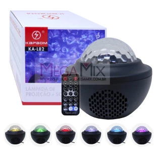 Mini Globo de Luz LED RGB Bluetooth KA-L82 - Kapbom
