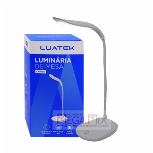 Luminária de Mesa Articulada Recarregável LK-695 - Luatek